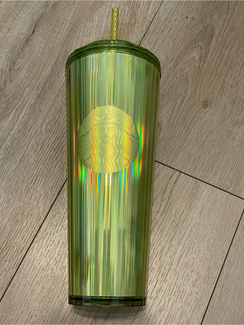 Starbucks Green and Black Reusable Tumbler Lid with Barcode Sticker